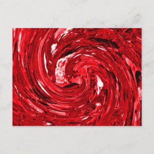 Zwart rood ontwerp briefkaart