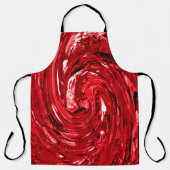 Zwart rood ontwerp schort (Voorkant)