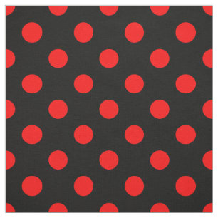 Zwart rood stippen ontwerp stof
