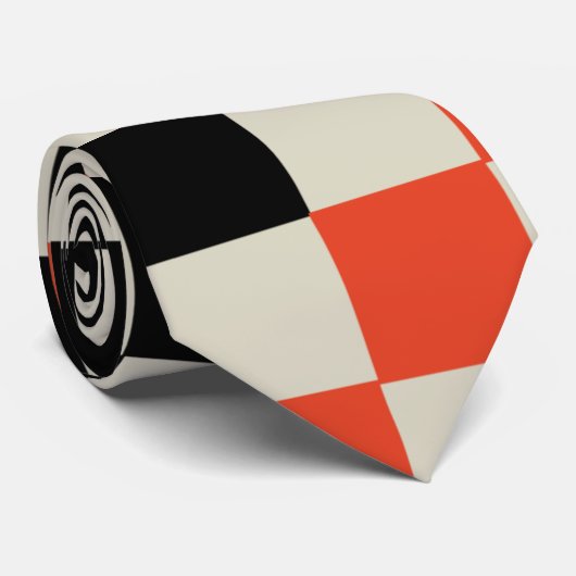 Zwart-rood Stropdas (Opgerold)