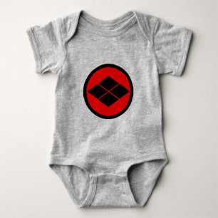  Zwart Rood Takeda Japan Mon Oriental Romper