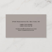 Zwart rood uniek hedendaags Visitekaartje (Achterkant)