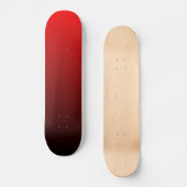 Zwart-rood verloopskateboard skateboard (Voorkant)