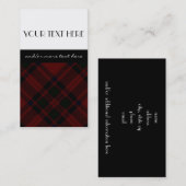 Zwart-rood Visitekaartje (Voorkant / Achterkant)