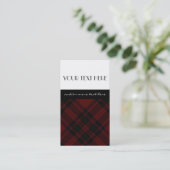 Zwart-rood Visitekaartje (Staand voorkant)