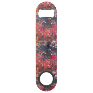 Zwart Rood Wit Blauw Roestvrij staal Fles Opener Speed Flessenopener