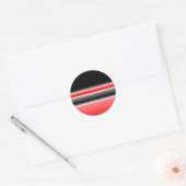 Zwart/Rood & Wit Ontwerp Stickers (Envelop)