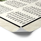 Zwart-roodroodopvangtabel Poster (Hoek)