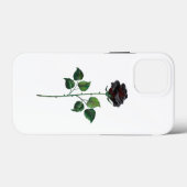 Zwart roos Case-Mate iPhone case (Achterkant (horizontaal))