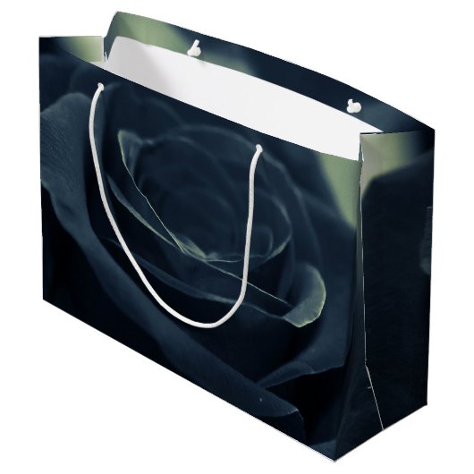 Zwart Roos Flower Dark Gothic Vibe Groot Cadeauzakje (Achterkant Gekanteld)