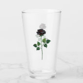Zwart roos glas (Achterkant)