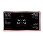 Zwart & Roos Gold Logo Luchtverfrisser Spray Label (Voorkant)