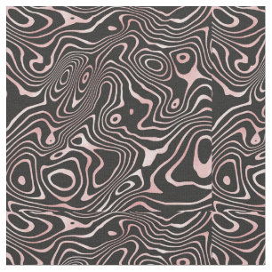 Zwart Roos Gold-vloeistofdrager Abstract ontwerp Stof