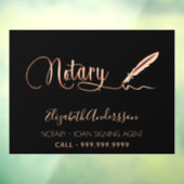 Zwart roos goud raamsticker (Vel 3)