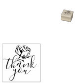 Zwart Roos Hartelijk dank Rubberstempel (Gestempeld)