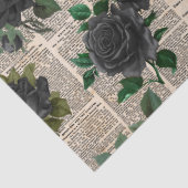 Zwart Roos op ontkoppeling van  krantenpapier Tissuepapier (Detail)