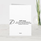  zwart roos op zwarte achtergrond kaart (Achterkant)