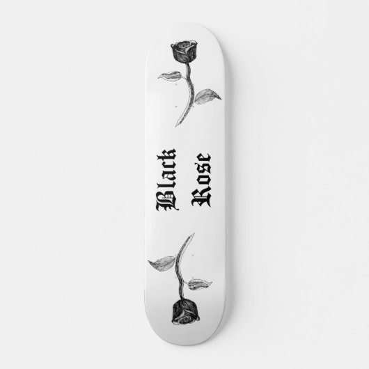 Zwart Roos. Skateboard (Voorkant)