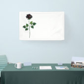 Zwart roos spandoek (Beurs)