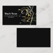 zwart roos visitekaartje (Voorkant / Achterkant)