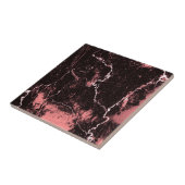 Zwart-roze Abstract Tegeltje (Zijkant)