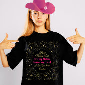 Zwart Roze Beste Moeder Ooit Modern Moederdag Kind T-shirt