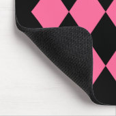 Zwart-roze diamanten muismat (Hoek)