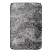 Zwart, Roze en Grijs abstract Marmer Badmat (Voorkant Verticaal)