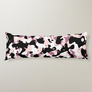Zwart, roze en roodroze Camo Body Pillow Lichaamskussen