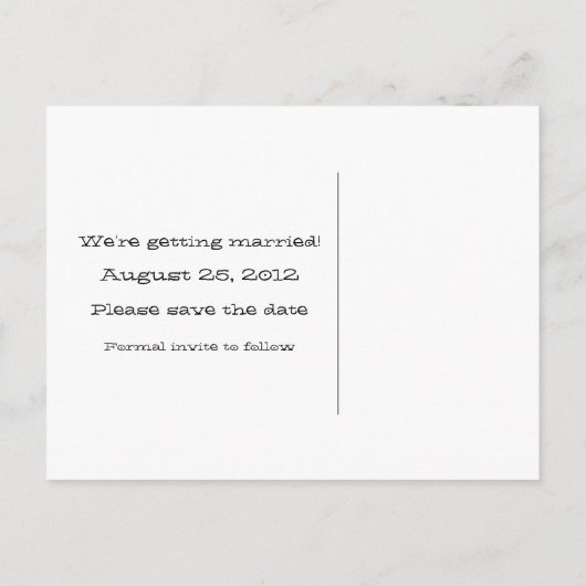 Zwart/roze gitaarhart Opslaan Briefkaart Datum (Achterkant)