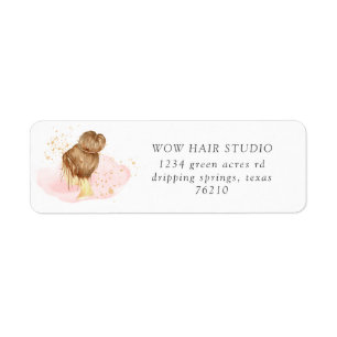 zwart roze goudhaar updo salon retour address etiket