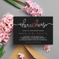 Zwart-roze | Hers & Hers Couple's Shower
