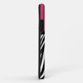 Zwart-roze lint-lint-lint-lint-Zebra afdrukken Case-Mate iPhone Case (Achterkant/rechts)