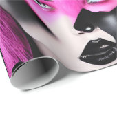 Zwart roze omlooppapier cadeaupapier (Rol Hoek)