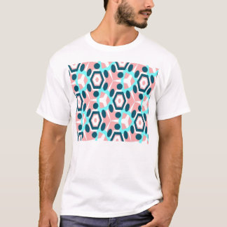 zwart-roze patroon t-shirt