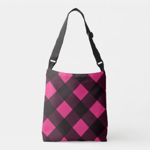Zwart-roze spelingham crossbody tas