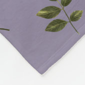 Zwart Rozen Patroon Gotisch Fleece Deken (Hoek)