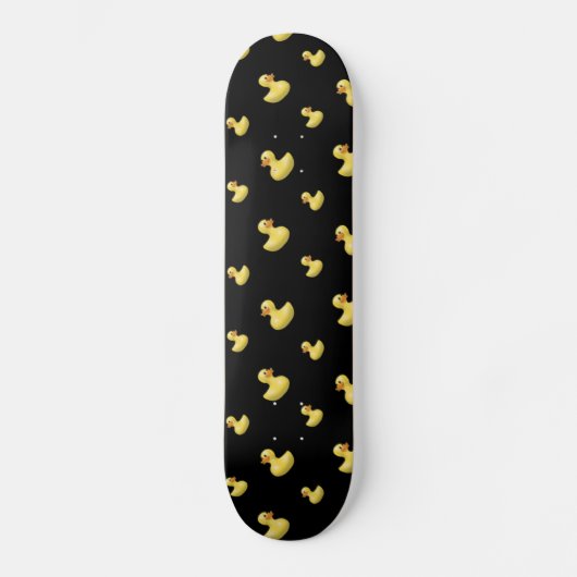 Zwart rubbereend patroon skateboard (Voorkant)