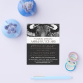 Zwart Rundvee, Boer & Slager Reclame Flyer (Enkel)