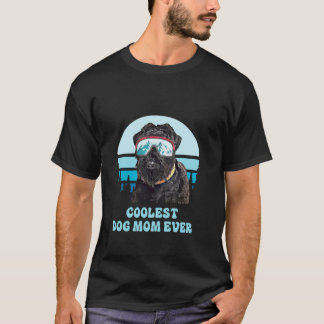Zwart Russisch Terriër Skiën Winter Coolste Hond M T-shirt