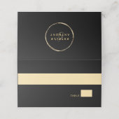 Zwart Rustiek Gouden Cirkel Lijst Ampersand Bruilo (Buitenkant ongevouwen)