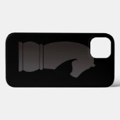 Zwart schaakstuk Case-Mate iPhone case (Achterkant (horizontaal))