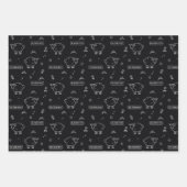 Zwart Schaap Eid Mubarak Kinder Inpakpapier Vel (Voorkant 3)