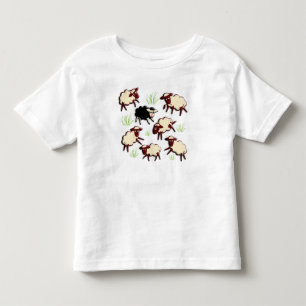 Zwart schaap in de kudde + je rug. kinder shirts