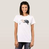 Zwart Schaap Wit Schaap T-shirt (Voorkant volledig)