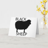 Zwart schapen kaart (Gele Bloem)