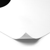 Zwart schilderspatbord poster (Hoek)