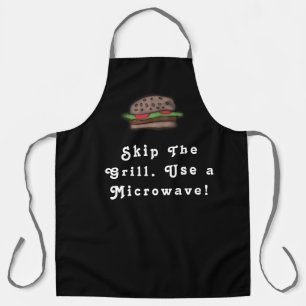 Zwart Schort Hamburger Food Quote