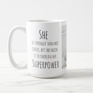 Zwart script | Grappig citaat | Een foto Koffiemok