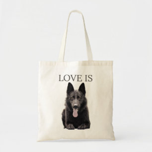 Zwart Shirt Shepherd Shepard TShirt Dog mama Tote Bag